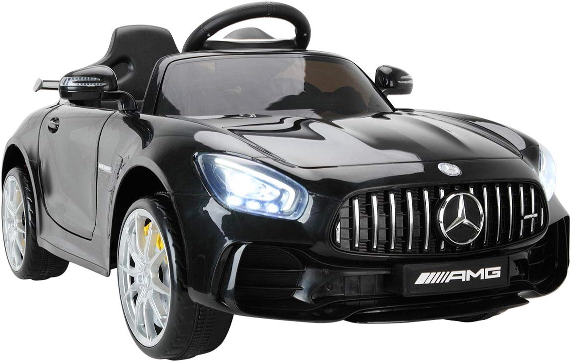 Buy Tobbi Kids Ride On Car For Kids W Remote Control 12v Licensed Mercedes Benz Amg Gtr Battery Powered Electric Vehicle With 2 Powerful Motors Led Lights Mp3 Music Horn Black Online