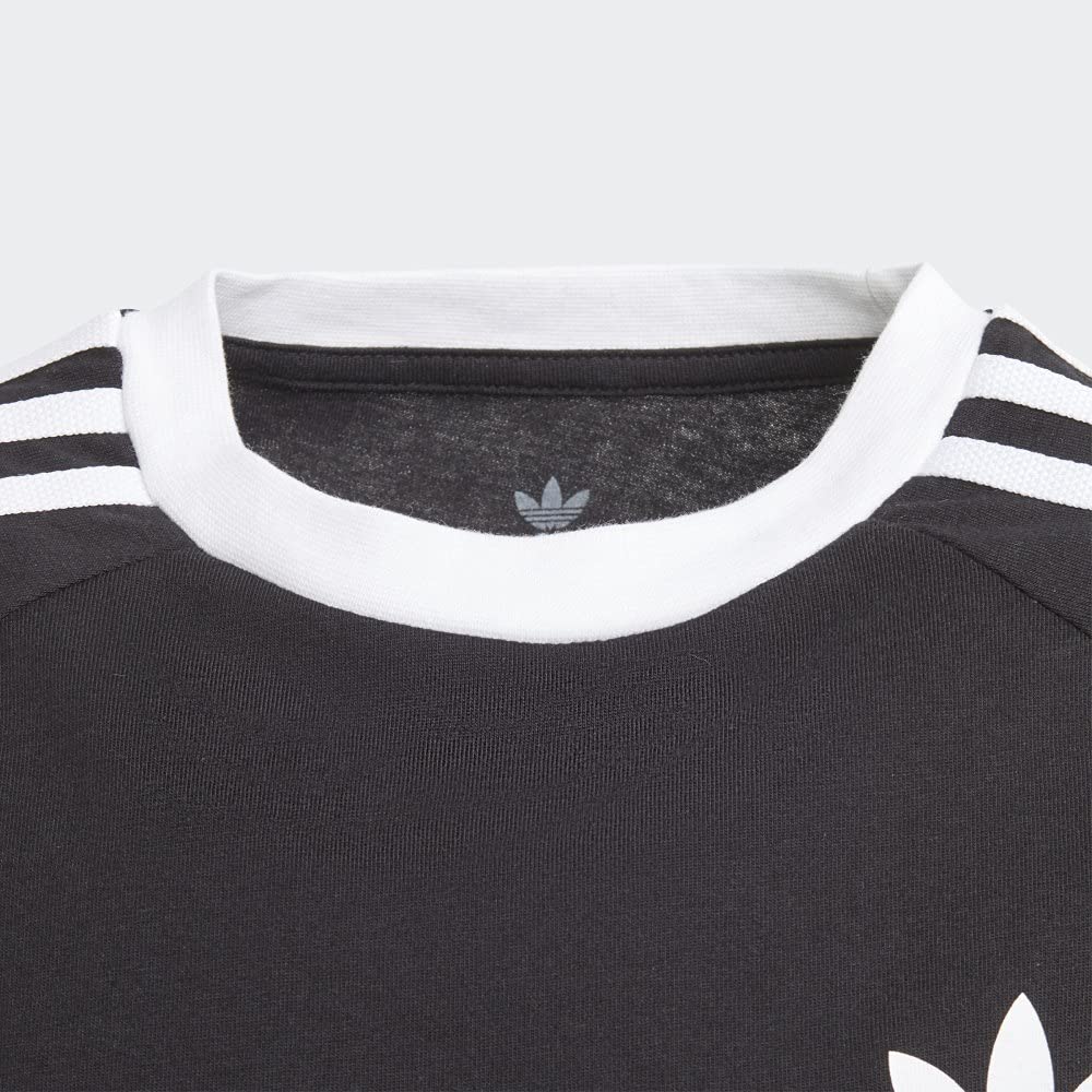 Amazon.com: adidas Originals Boys' Big 3-Stripes Tee, Black