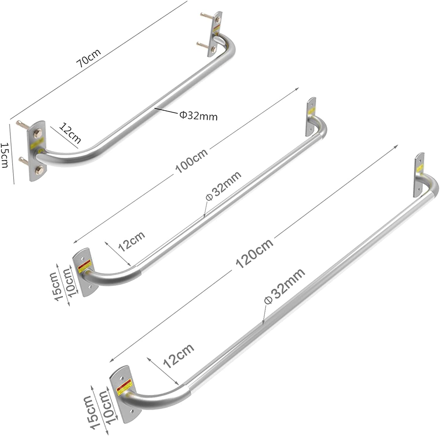 Strength Training Pull Up Bar 100 cm Wall Mounted Pull Up Bar,Multifunction Pull Up Station,Multi Grip Chin Up Bar,Steel Dip Bars,Pull Up Bar Doorway,Strength Training Equipment Home Gym Pull-up Bar D