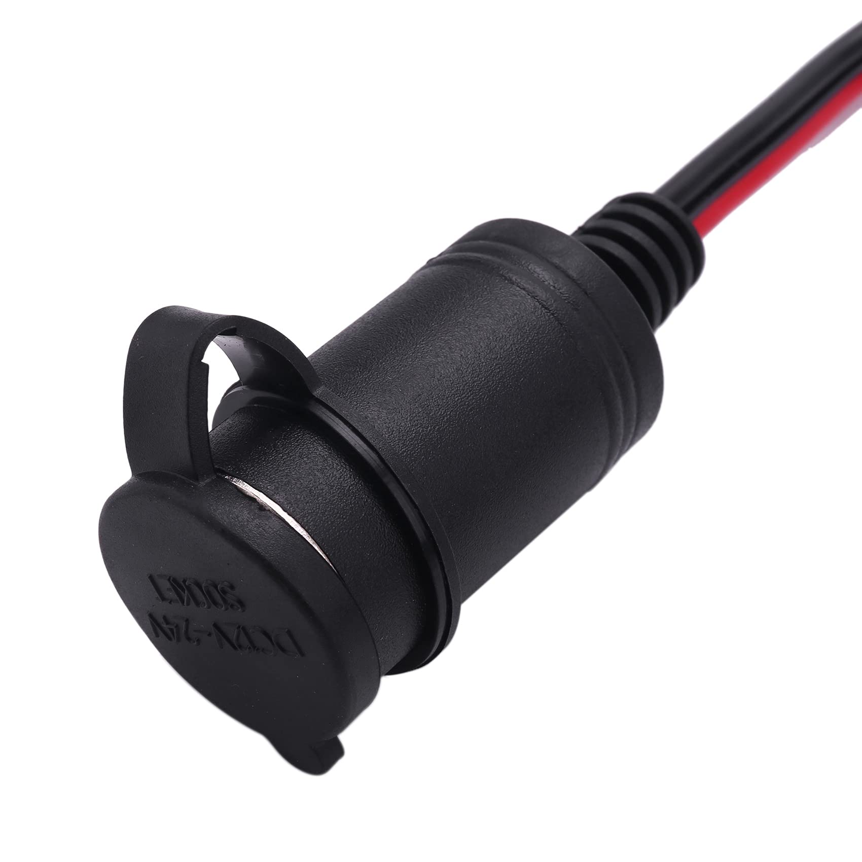 12V 24V Auto Presa Accendisigari Adattatore Femmina Clip A Coccodrillo Cavo Di Prolunga Della Batteria Per Bollore Aspirapolvere Parti Di Automobili - Foto 2