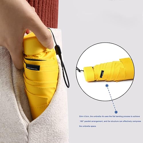 Vista 7 de PHILISENMALL Outdoor Sun and Rain Umbrellas Fully Automatic Folding Umbrella for Women and Men Shading Tools Anti-UV Pocket Sun Parasol for Home