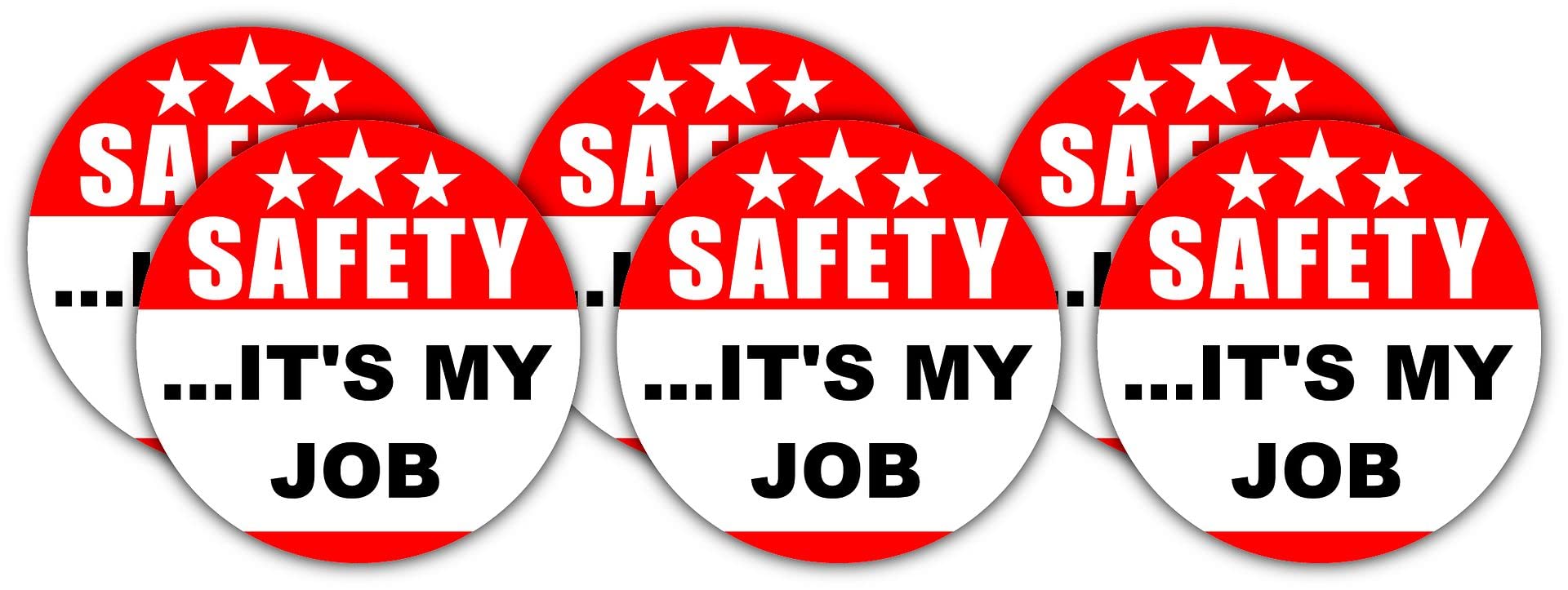 Safety It's My Job Hard Hat Stickers | Decals | Laborer Foreman Factory Manager Construction | Helmet Labels