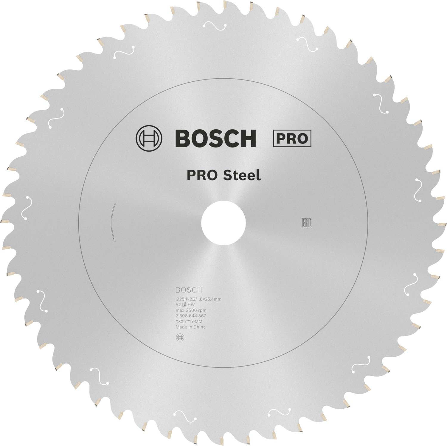 Bosch 1 x PRO Steel Circular Saw Blades for Wired Mitre Saws (for Steel, Diameter mm, Professional Accessories Mitre Saw)