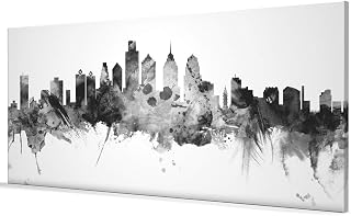 Philadelphia Pennsylvania Skyline Box Canvas Print -1457
