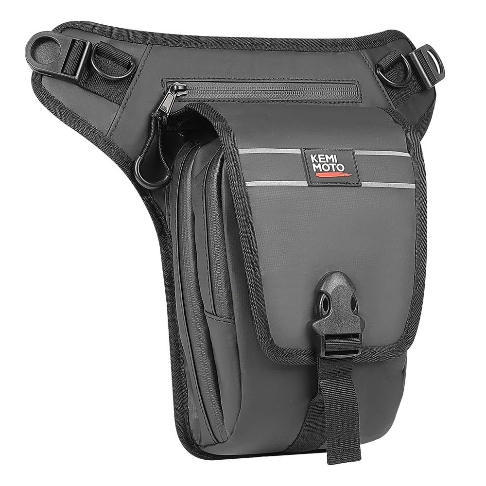 Sacoche De Jambe Moto Sac de Taille de Moto Universel, Sacs de Jambe de Moto étanche, équitation en Plein air, Course à Pied, Sport Sacoche Jambe Moto