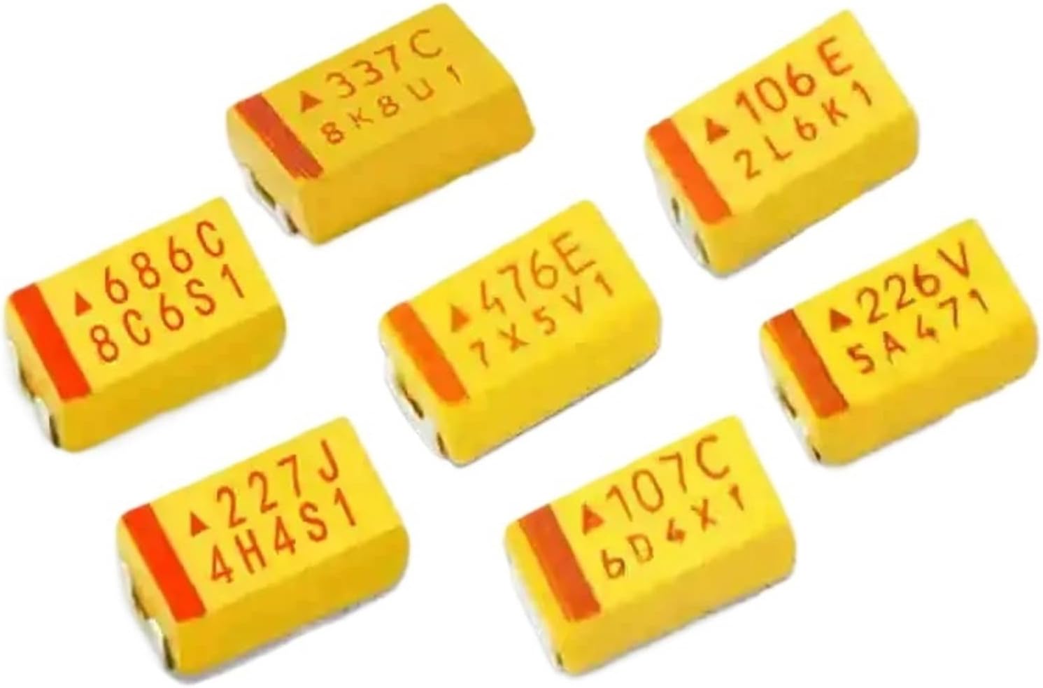 Chip Tantalum Capacitors 4V 6.3V 10V 16V 25V 35V 1uF 2.2uF 3.3uF 4.7uF 6.8uF 10uF 22uF 33uF 47uF 100uF 220uF 330uF(2pcs 25V 100uF (D))