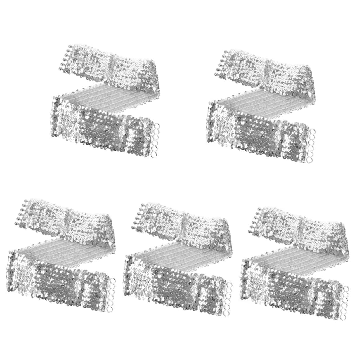 SHERCHPRY 3 Uds Cinturón De Lentejuelas Cinturones Para Mujer Cinturón Elástico De Mujer De Vestir Ancho De De Cintura Elástica Elástico Ancho