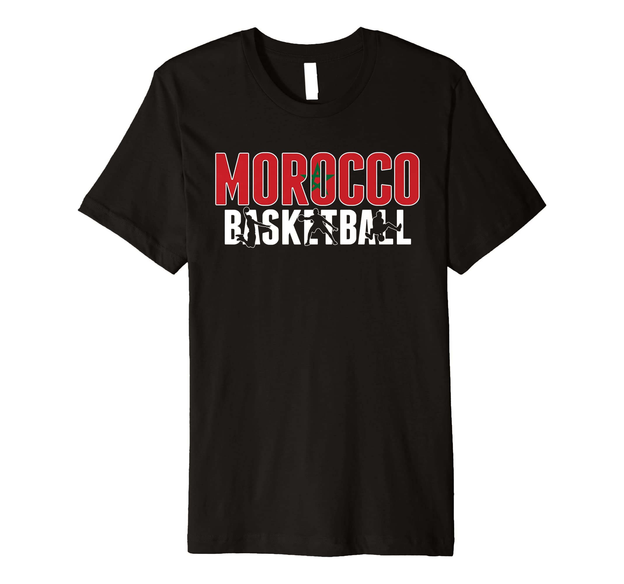 Buy Morocco Basketball Fans Jersey Moroccan Slam Dunk Sport Premium T