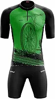 Conjunto de Ciclismo Masculino Camisa e Bermuda de Gel
