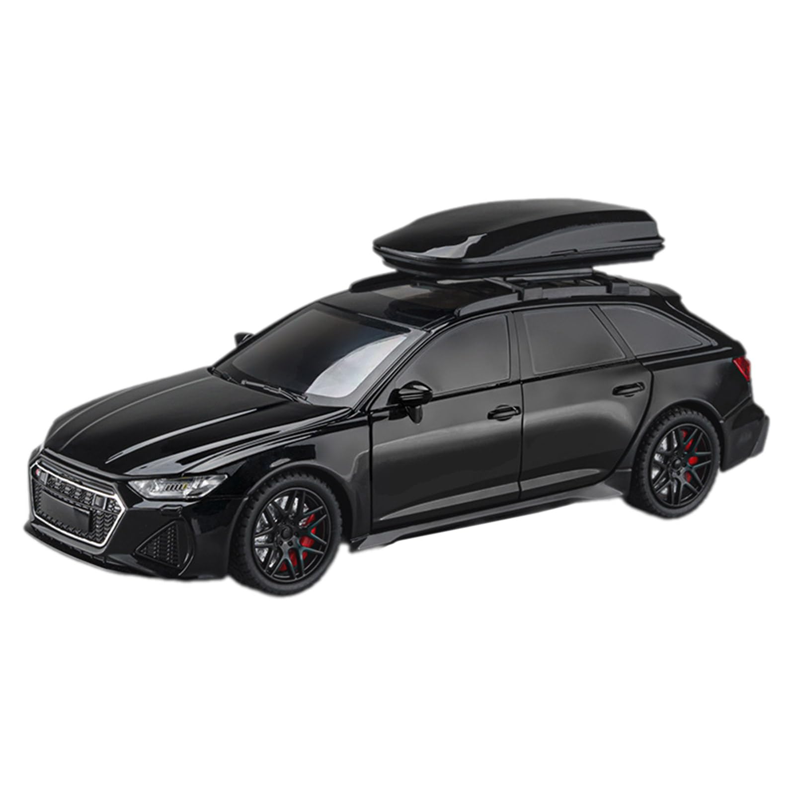 EMASDGEY Diecast Car Model with Sound Light for Kids Adults, Black