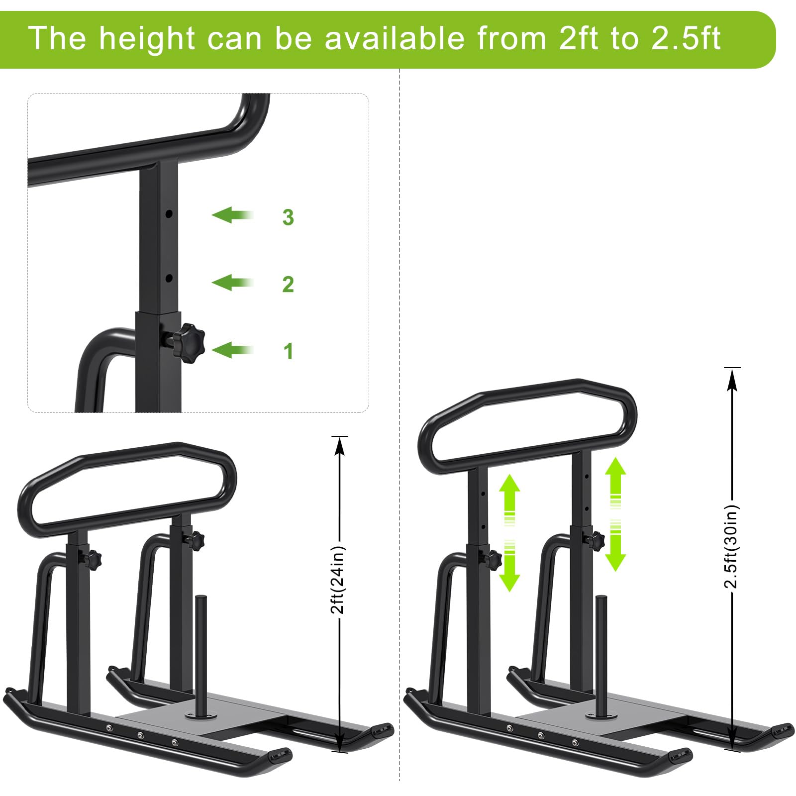 Dolibest Trineo de fitness con asas de empuje y tracción, arnés de trineo ajustable de altura incluido, equipo de entrenamiento de pesas resistente para construcción muscular, apto para discos de peso