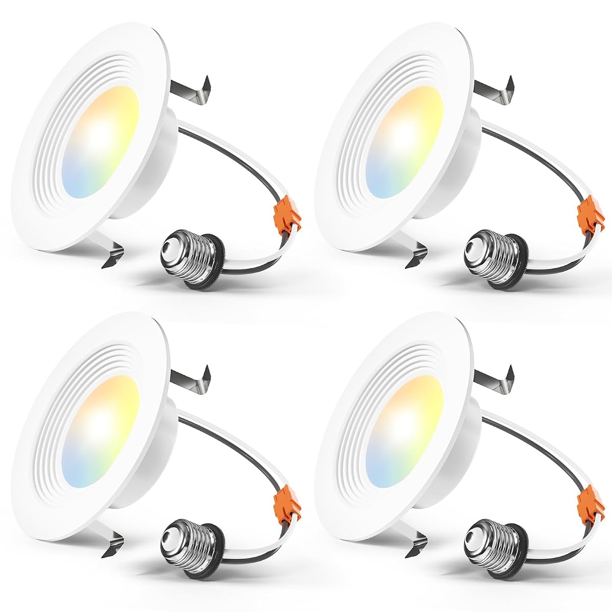 Amico 4 Pack 4 Inch 5Cct Led Recessed Lighting Dimmable 8.5W=60W 650Lm