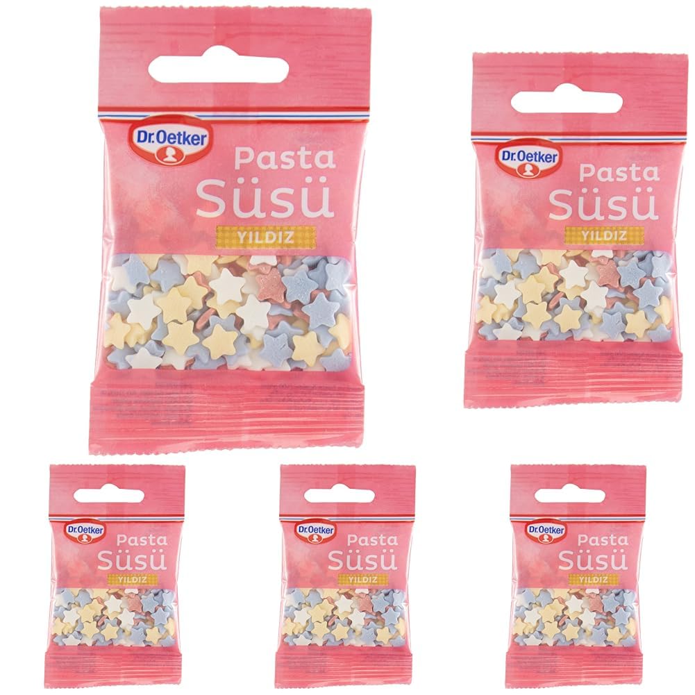 Dr. Oetker Pasta Süsü Yıldız 10 Gr 5li paket