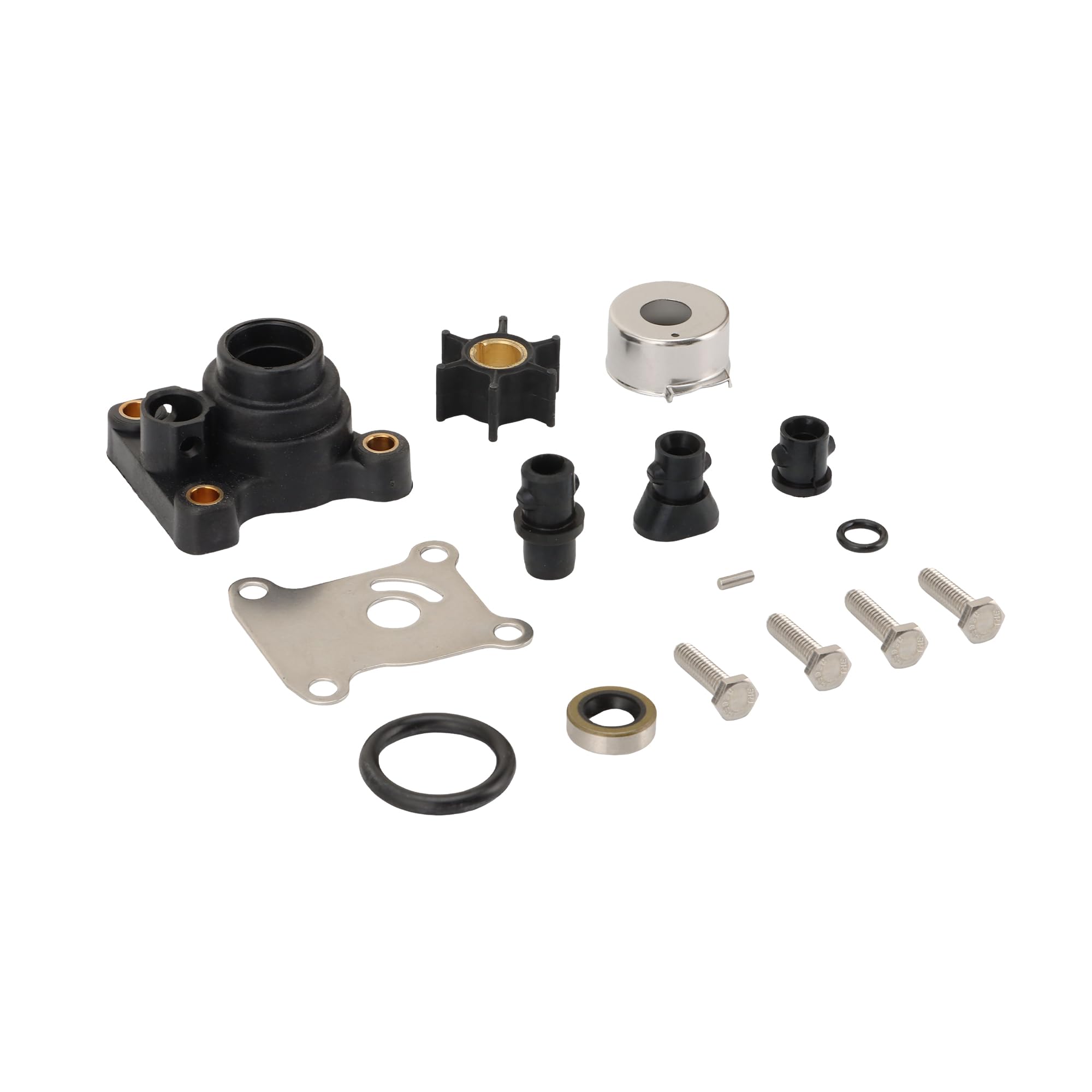 GOOFIT Kit de Reparación del Impulsor de La Bomba de Mantenimiento en Alta Mar Reemplazo para Johnson Evinrude BRP 9.9 10 15 HP Motores de 2 Tiempos Fuera de Bordo 1976 - UP Motores