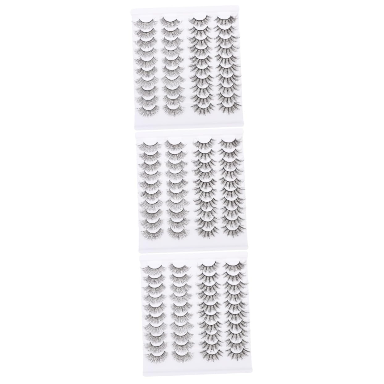 Beavorty 60paare Natürliche Fake Wimpern Flauschige Und Wiederverwendbare Wimpern Für Make-up Für Hochzeiten Fotoshootings Und Täglichen Gebrauch