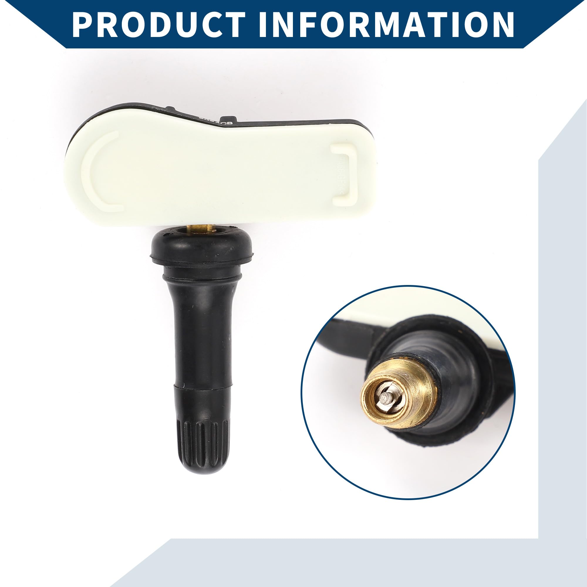 Capteur De Pression Des Pneus Pour Renault Master III 14-20 1pc | No.407009322R, 433MHz, ≥5 Ans, Noir/Blanc, 14x10x2.5cm, Captur 13-16, Clio Van 12-18, Dokker 14-18, Kangoo 07-16
