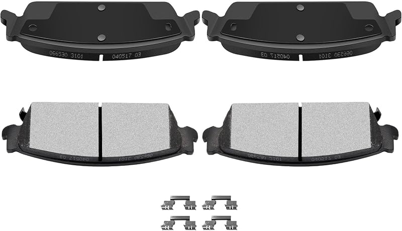 Pastilhas de freio dianteiras cerâmicas AUTOMUTO D465 para Acura EL, Acura CL, Honda Civic e Accord – 4 unidades