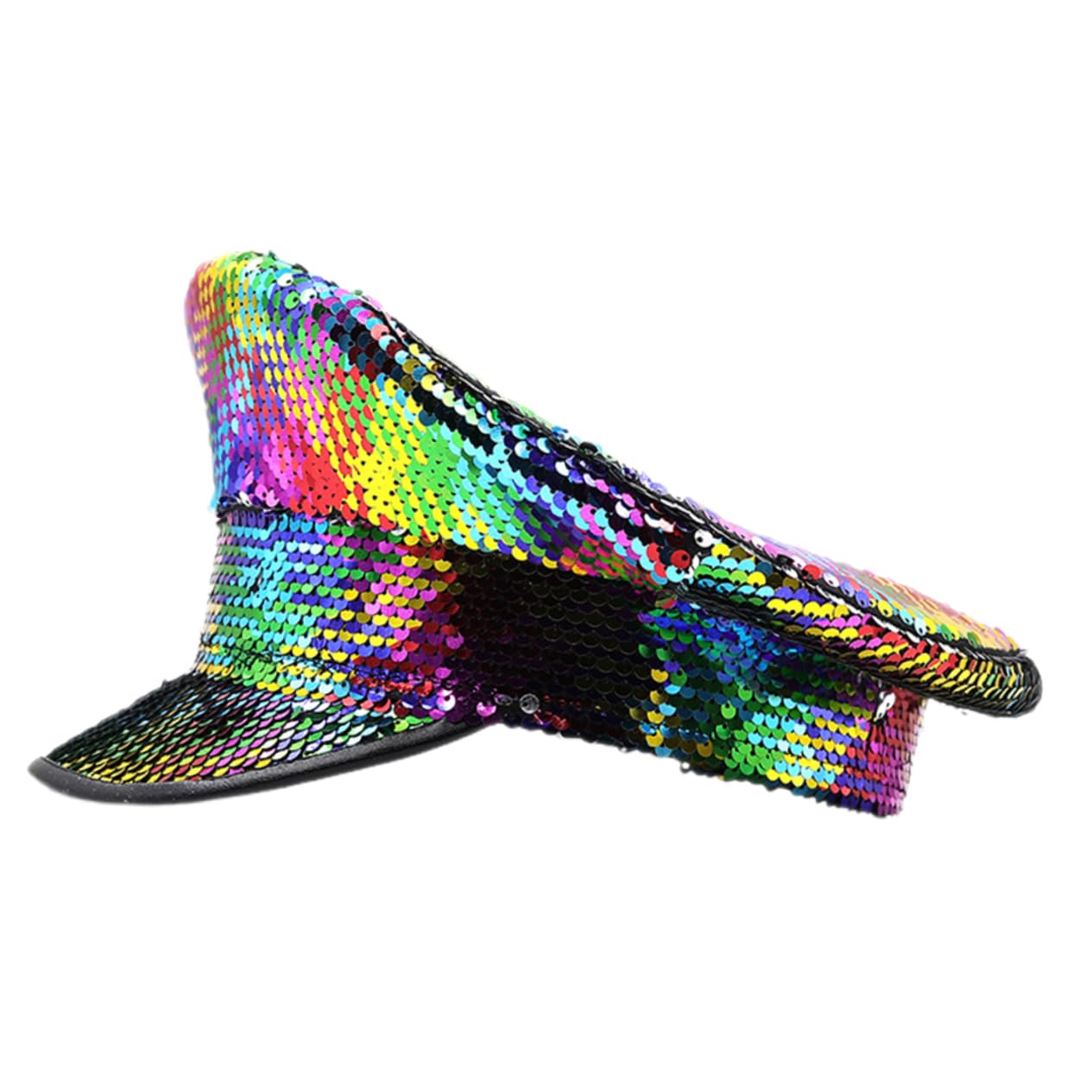 BESPORTBLE Cappello Scuro con Paillettes Cappelli per Le Donne Cappelli con Abbigliamento da Festa Rock per Yacht Cappello da Birra da Sposa Caps Colorful Plastica