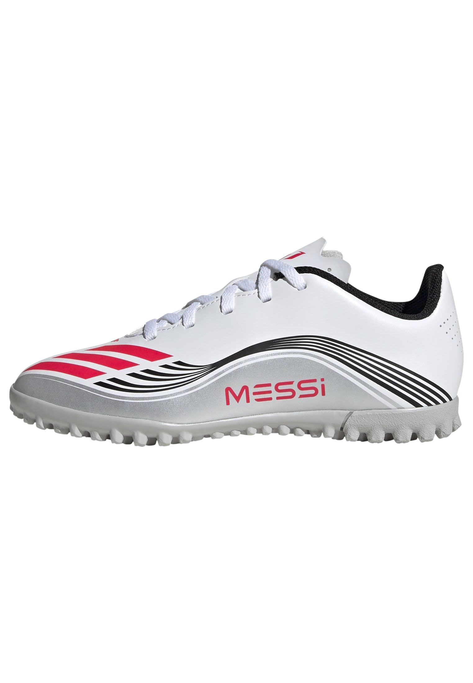 Adidas Boys White F50 Club  Astro Turf Football Boots in Size 5, Sports Direct