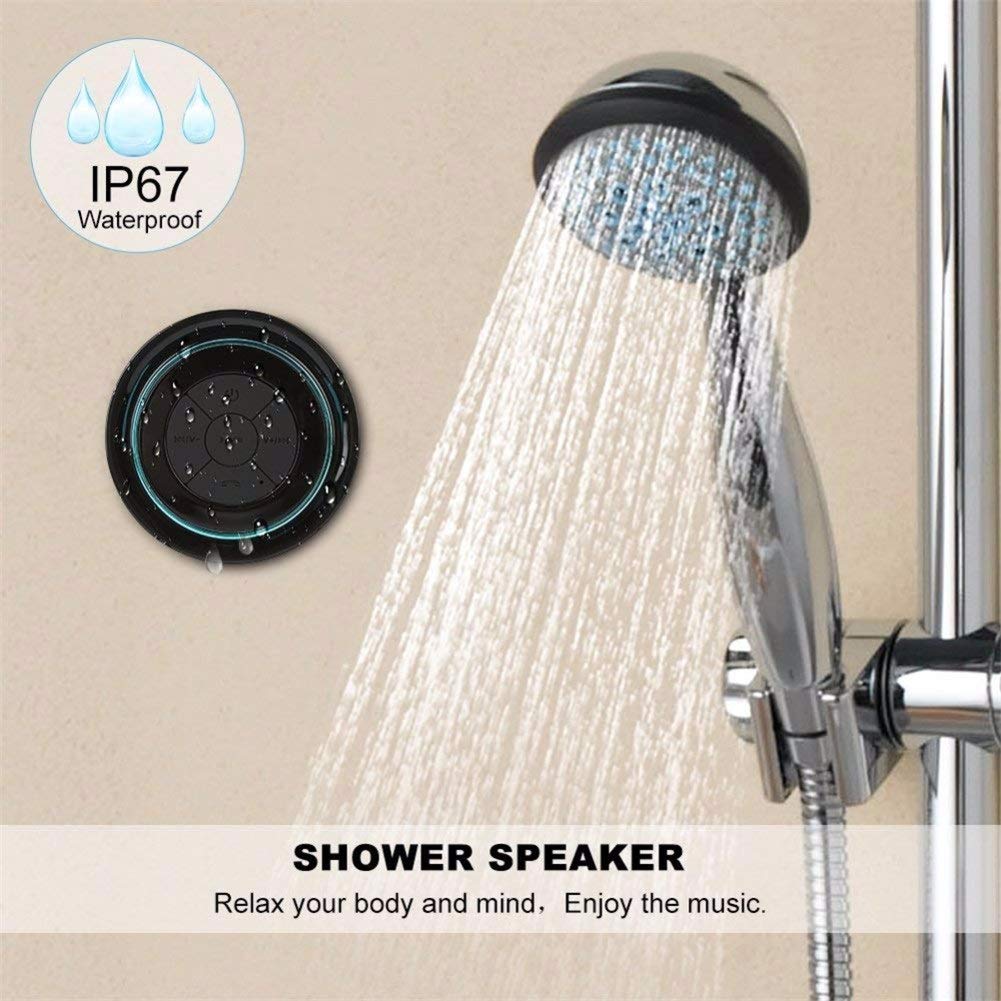 Enceinte Bluetooth Portable Imperméable IP67 Format de Poche Mains Libres Bluetooth 3.0 pour Douche de Plage et Plein Air (Couleur : Or)