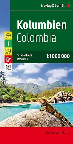 Colombia, mapa plegado de carreteras. Escala 1:1.000.000 Freytag &amp; Berndt: Wegenkaart 1:1 000 000: AK 189 (Auto karte)