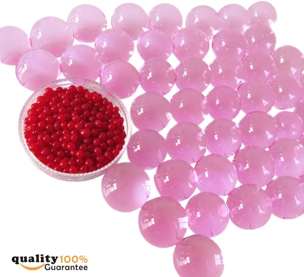 PMLAND 45000 Pieces Vase Filler Jelly Gel Beads Growing Crystal for Home Decoration Wedding Centerpiece Floral Plants Helper and More - Pink
