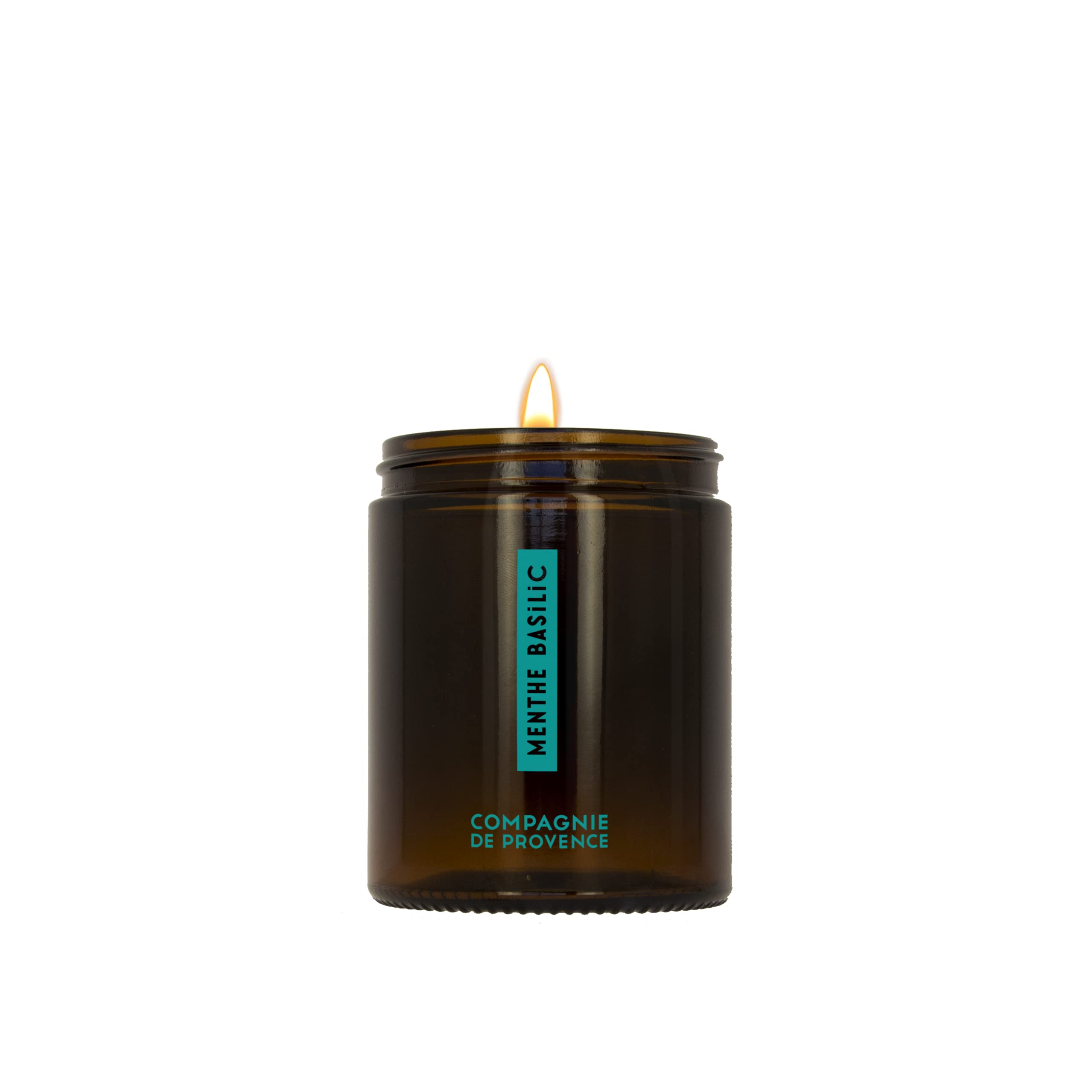 Compagnie de Provence® Duftkerze Mint Basil 150 g | für ein Gefühl von Vitalität | handgefertigt