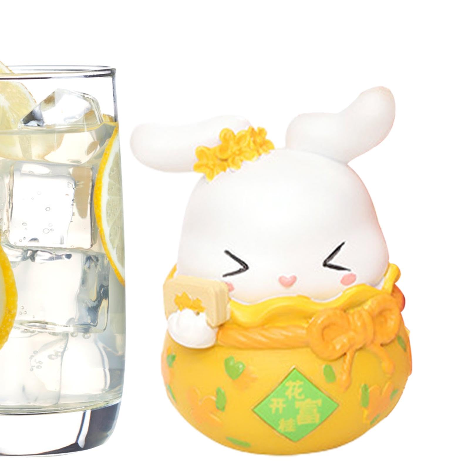 Rabbit Figurine Sculpture, Carved Feng Shui Rabbit Ornaments, Rabbit Statue Table Centerpieces, Lucky Souvenir Rabbit Sculpture, Home Car Dashboard Rabbit Decorations, Decorative Rabbit Figurines, Fen