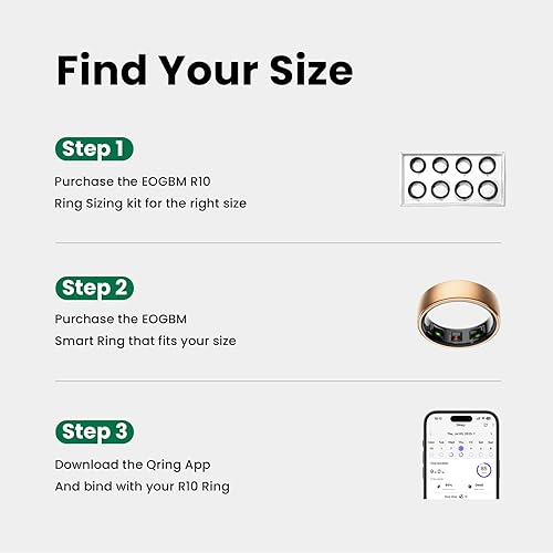 Miniatura 2 de Smart Health Ring - Rastreador de salud del sueño para mujeres y hombres con frecuencia cardíaca, oxígeno en sangre, monitor de sueño, pasos,