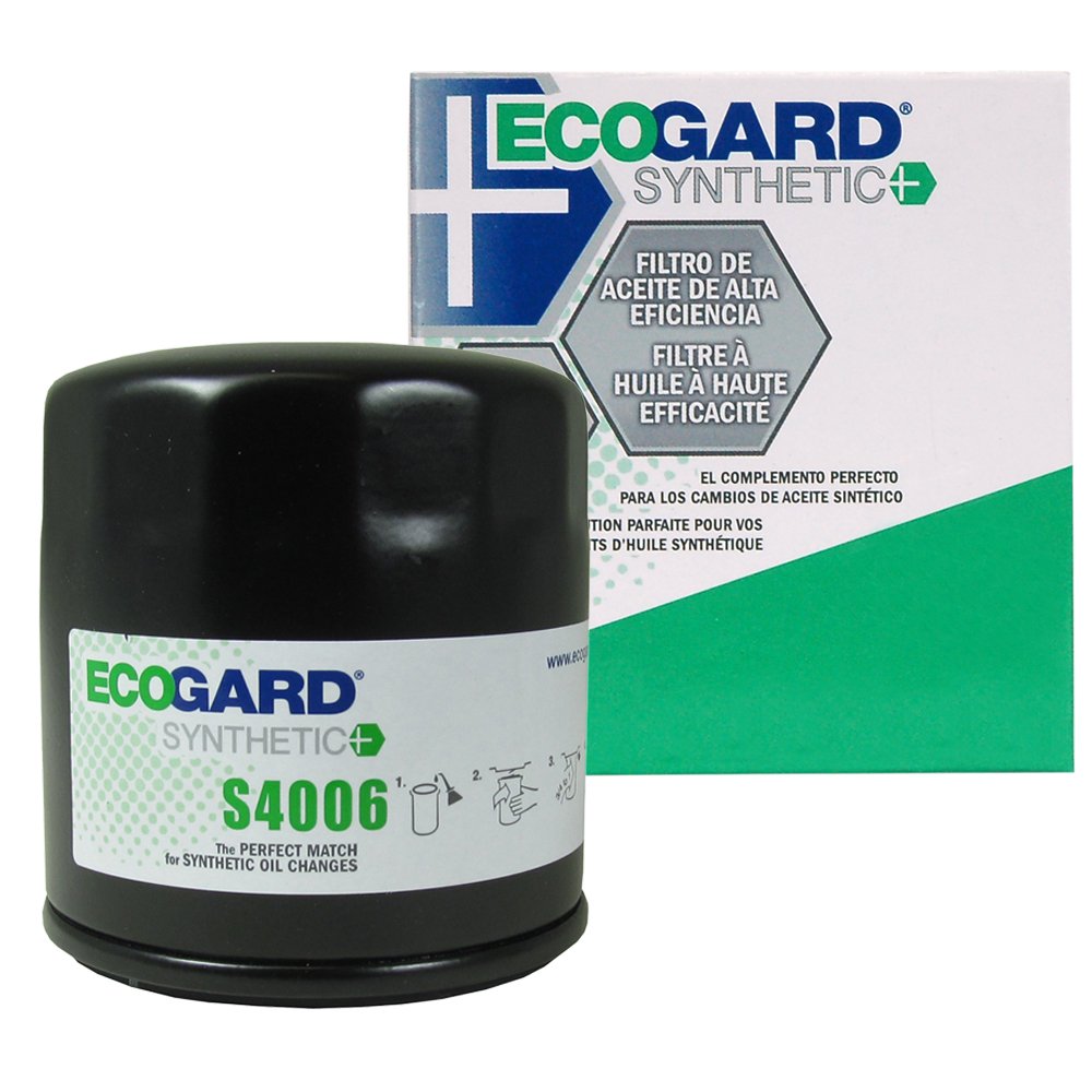 ECOGARD S4006 Premium Spin-On Engine Oil Filter for Synthetic Oil Fits Chevrolet Silverado 1500 5.3L 1999-2006, Tahoe 5.3L 2003-2006, Silverado 1500 4.8L 1999-2006, Silverado 2500 HD 6.0L 2003-2006