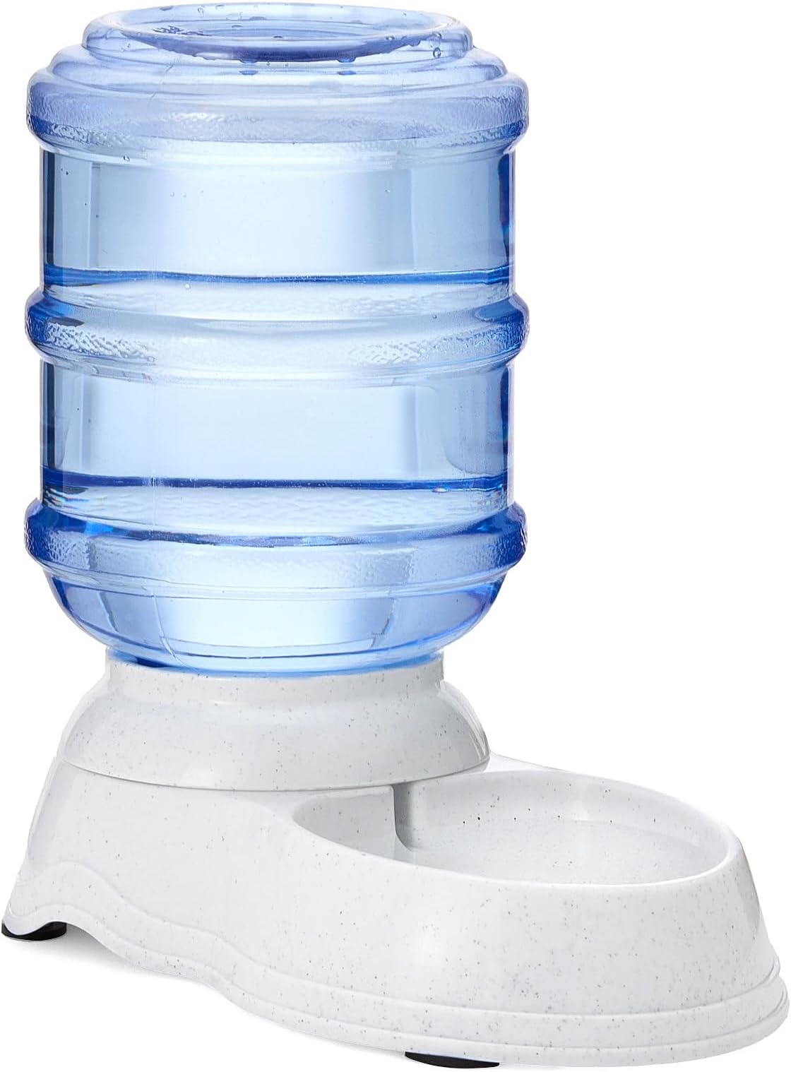Amazon Basics Gravity Pet Food Feeder and Water Dispenser Bundle, Small (1-Gallon Capacity)