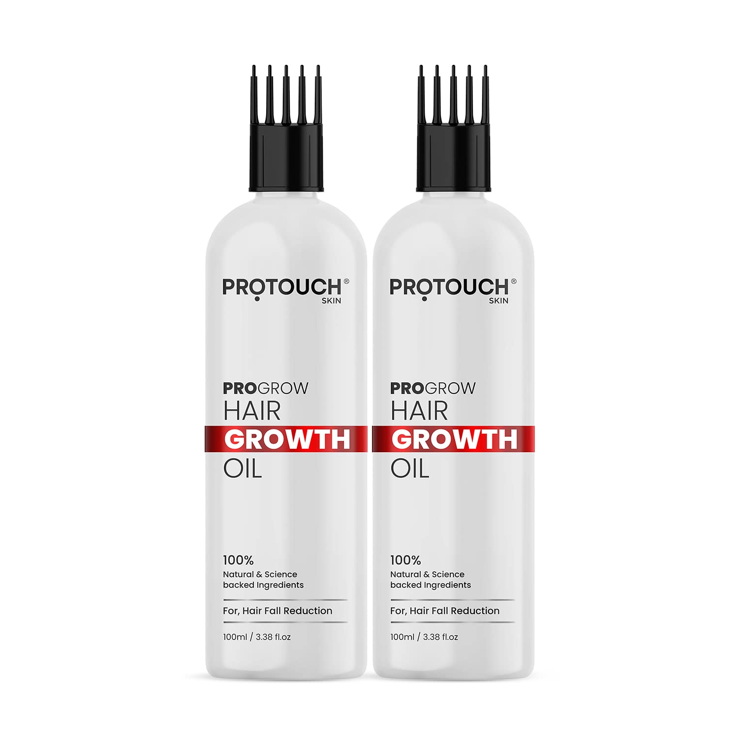 PROTOUCH PROGROW Hair Oil For Men And Women | Reduces Hair Fall & Dandruff | Promotes Hair Growth | Pack of 2