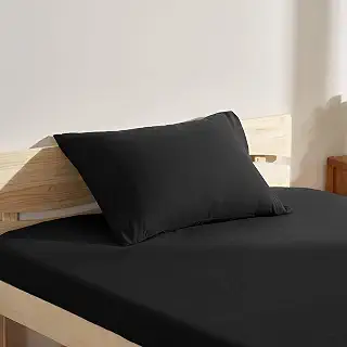 チチロバ(Titiroba) 枕カバー 43×63cm 綿100% 封筒式 ピローケース 防ダニ 防臭 ブラック | 【ホテル品質の肌触り】 綿100%のコットン 柔らかく上質な使い心地 抗菌加工 洗濯機での丸洗い