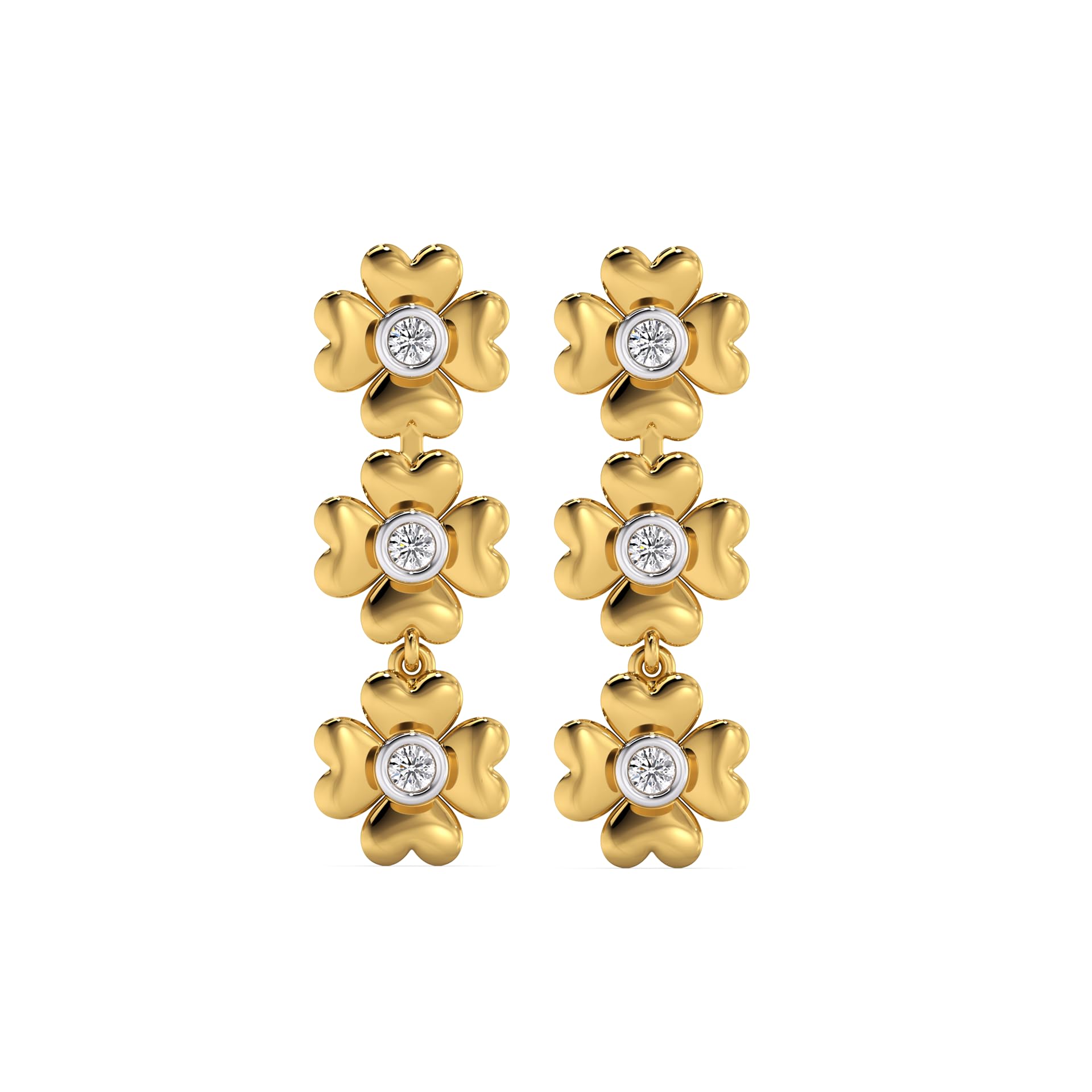 Golden Glow Petal Drop Earrings Hypoallergenic in 18kt Yellow Gold Vermeil on 925 Sterling Silver in Ready to Gift Jewelry Box-fine-jewelry-image-20
