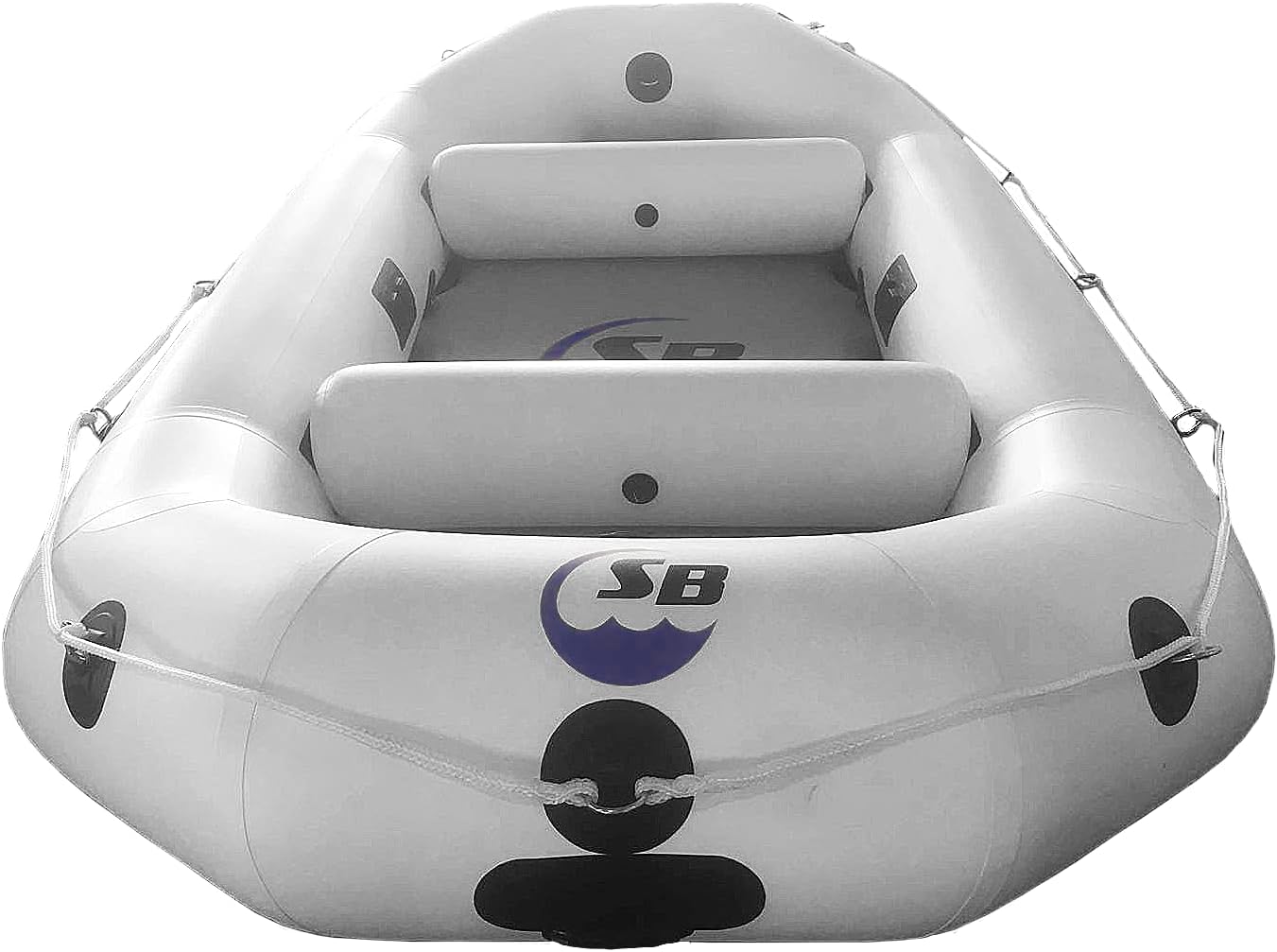 Inflatable Sport Boats 1.2mm White Water River Raft 12 feet - Reenforced Heat-Welded PVC Material