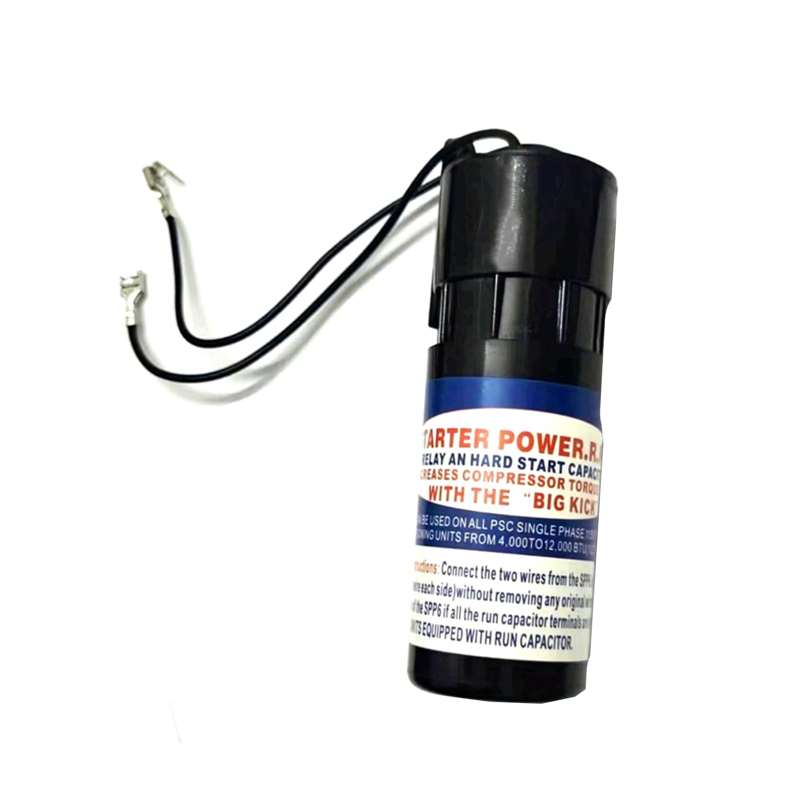 SPP6 Hard Start Capacitor Relay,Increases Copressor Torque 500%, 120 - View #3