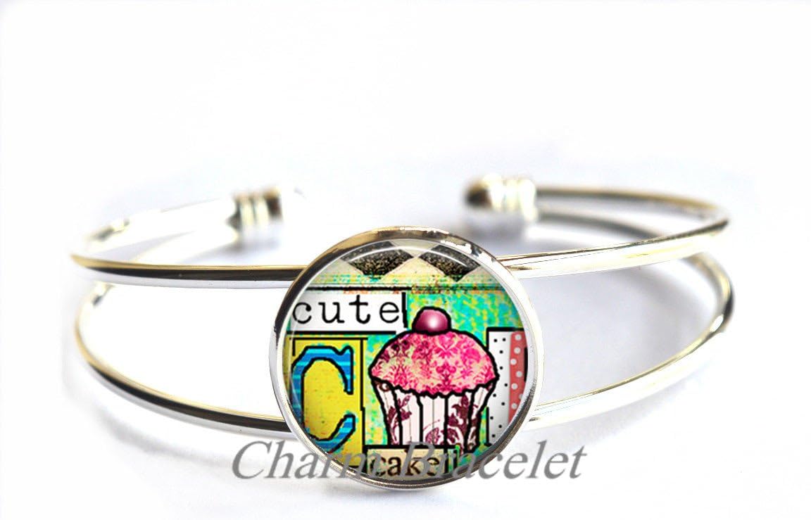 beautiful, Fashion, Bracelet, Fashion,Cute Cupcake Collage Bracelets, cupcake Bracelet resin Bracelets, cupcake Bracelets,Modern, Fashion, Bracelet, Birthday, Friendship, Sister, Gift, Jewelry-ZE157