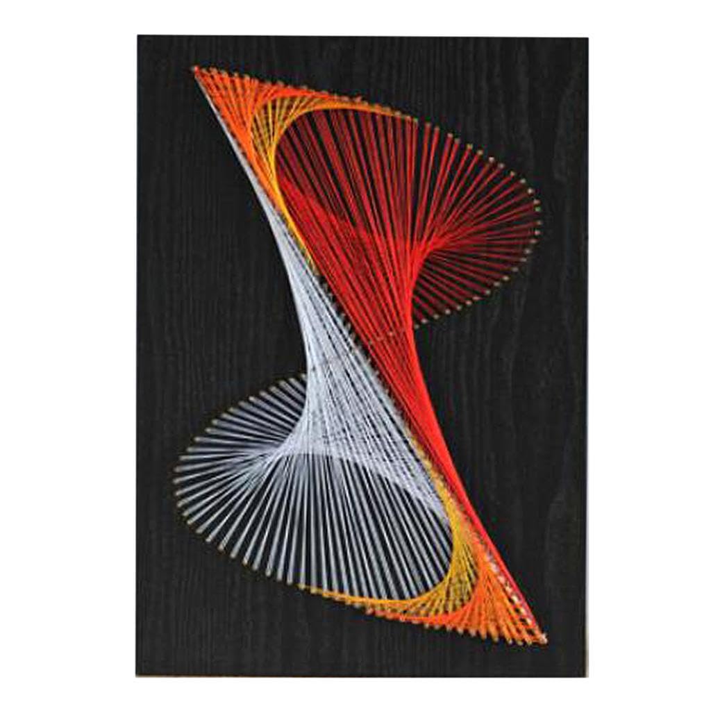 lopituwe Kits de string art vintage : art du fil géométrique, fournitures et matériaux pour loisirs créatifs, peinture sur fil à faire soi-même, emballage fait main, idéal