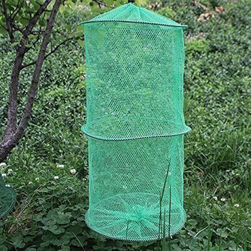 Waitlover 1Pcs Folding Telescoping Quick-Drying Nylon Mesh Fishing Basket Dip Shrimp Gear Fishing Tackle Outdoor For Fishin F5I9 Cage #TOP5