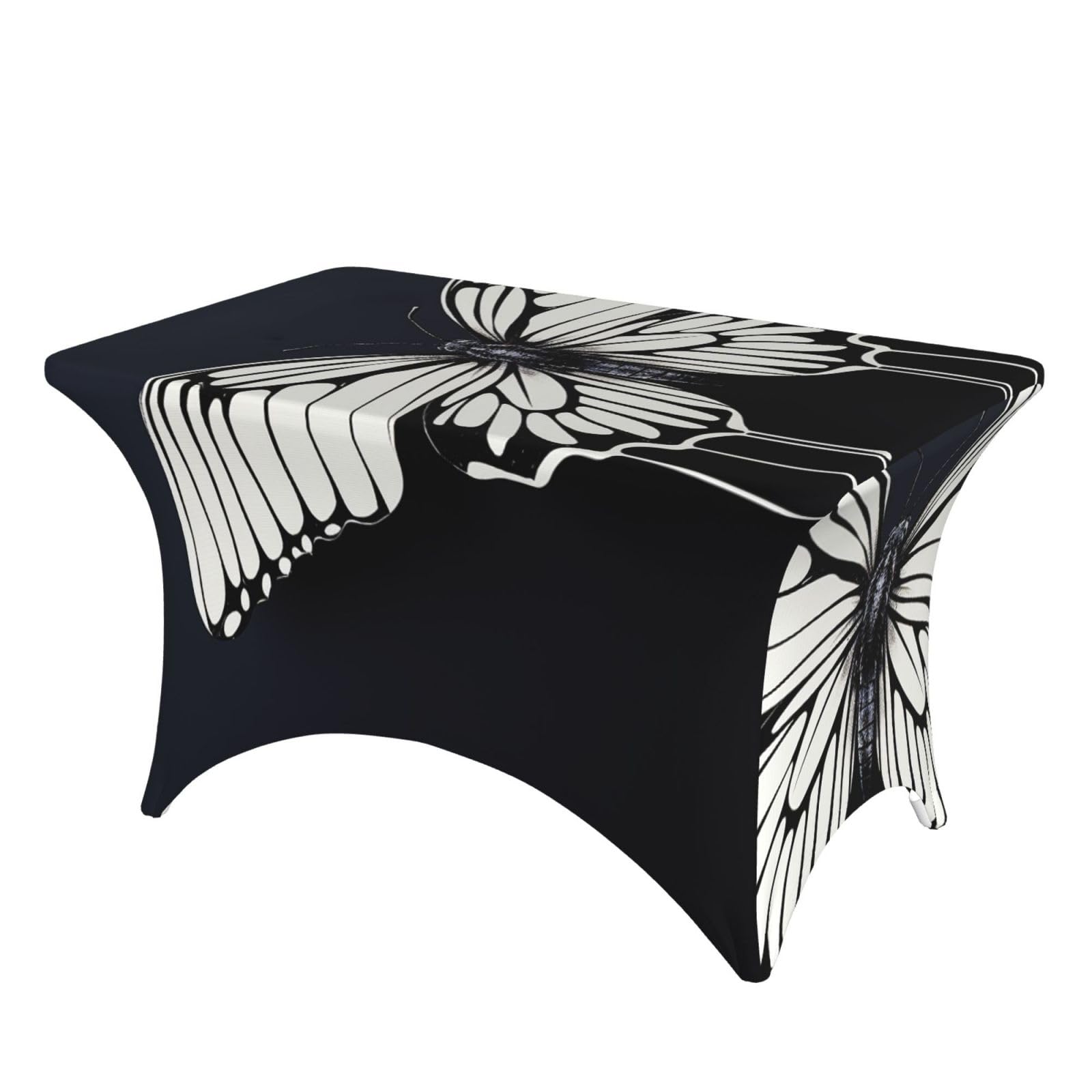 Nappe extensible rectangulaire infroissable pour table pliante 1m20