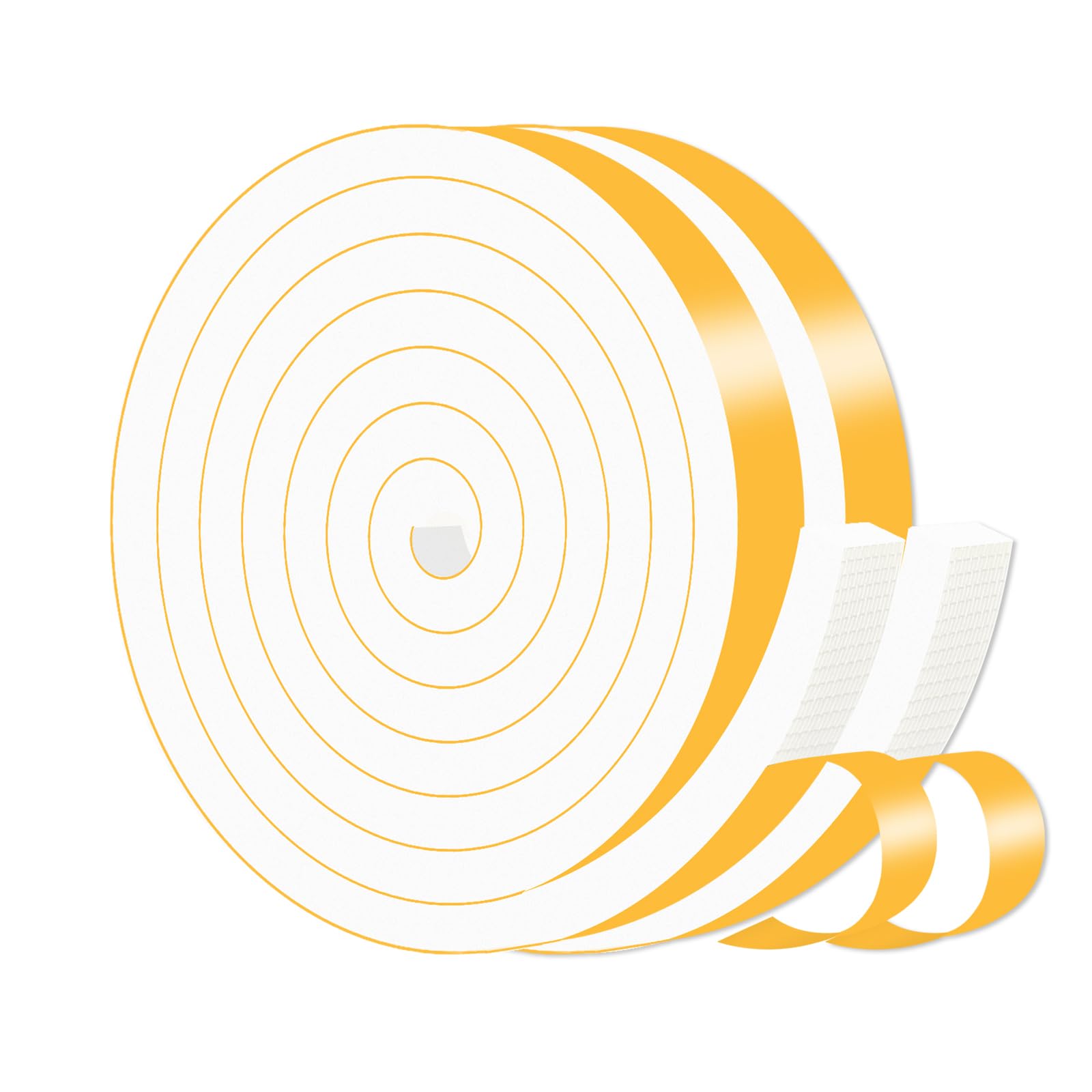 Weather Stripping Tape for Door,High Density CR,3/4 in x 1/2 in x 13Ft