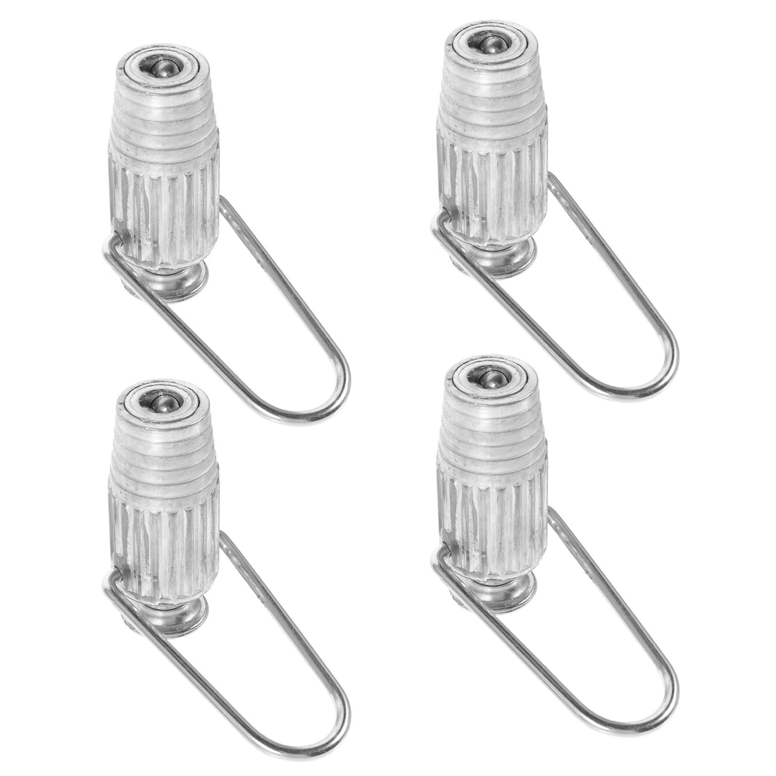 Tenditore per Filo Stendibiancheria in Alluminio 4 Pezzi Argento