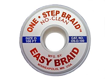 OS-D-100 One-Step Desoldering Wick, No Clean, 0.1" Width, 100 Length