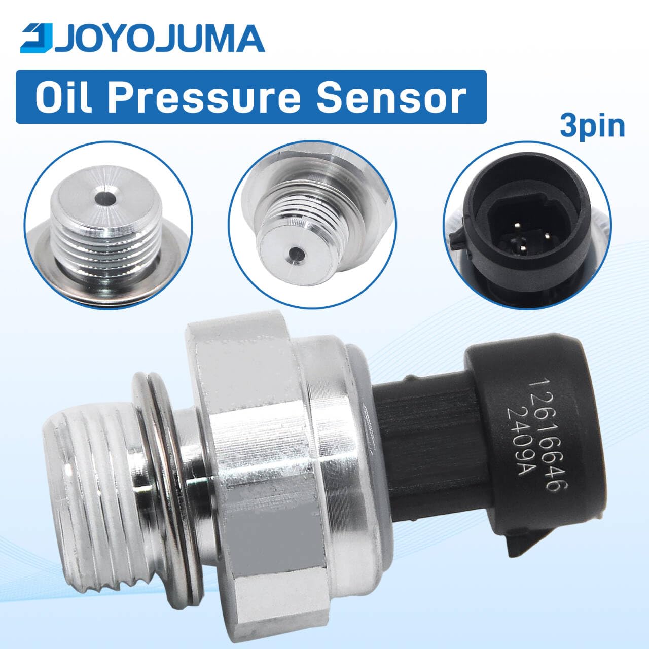 12677836 Oil Pressure Sensor for Chevrolet Chevy Silverado 1500 2500 3500 Tahoe Express Corvette Suburban Avalanche Impala GMC Sierra Savana Yukon,Envoy Cadillac,CTS Escalade