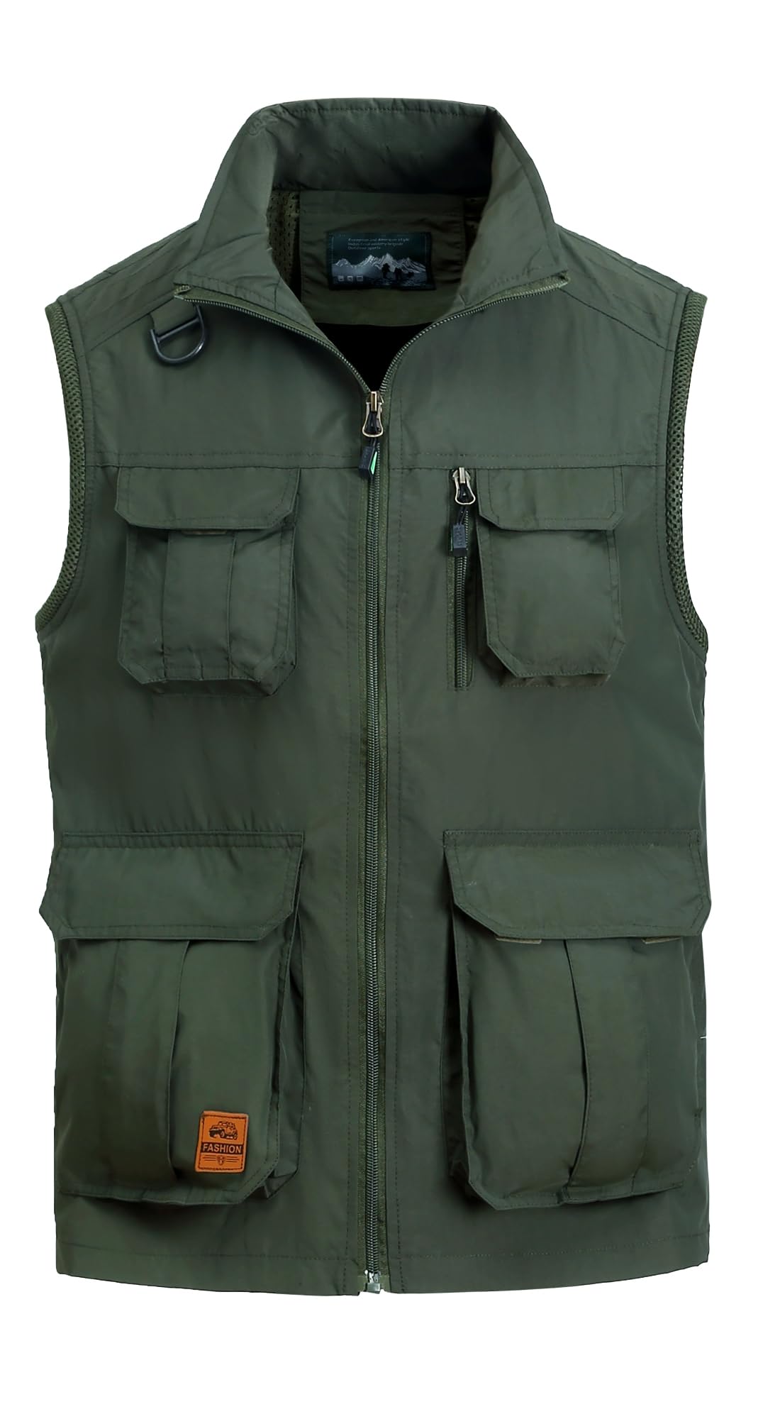 Gilet da Pesca da Uomo All'aperto Gilet Multi-Tasche Gilet Leggero Traspirante Giubbotto Asciugatura Rapida Gilet Sportivo Senza Maniche Gilet Campeggio Escursionismo Gilet