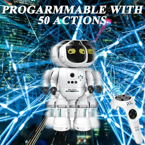 Image of Magicwand R /C Rechargeable Gesture Sensing Programmable Toy Robot for Kids with Moving Head【White】【Pack of 1】