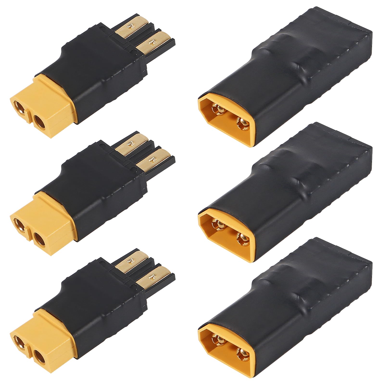 3 Adapter-Sets XT60 Auf TRX Stecker – Für RC LiPo Akkus, Ladegeräte & ESC, Kompatibel Mit TRX-Anschlüssen