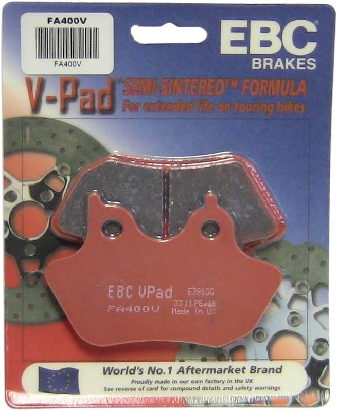 Pastilla de freno de disco semisinterizado EBC FA400V, negra, talla única