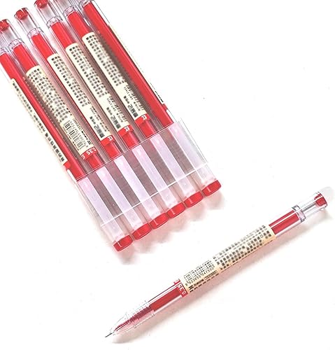Miniatura 3 de BEMLP Bolígrafo de tinta de gel de punta extra fina, bolígrafo de 0.014 in, tinta líquida roja, bolígrafos de gel de secado rápido para oficina