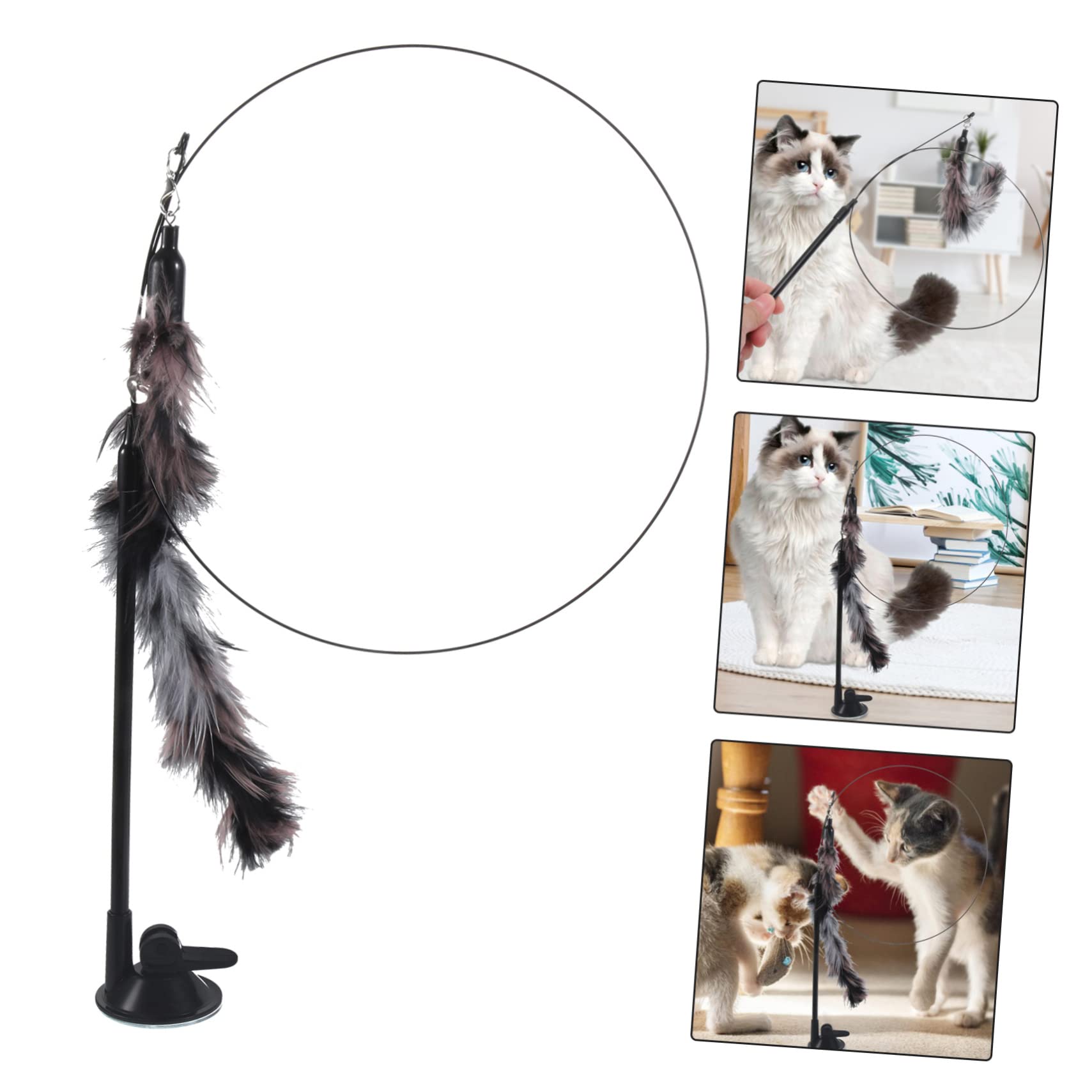 Toyvian Jouet Interactif pour Chat avec Ventouse pour Chaton Jouet De Jeu pour Chat Intérieur